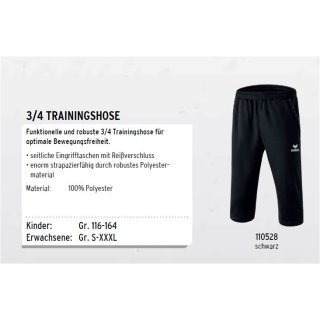 Erima Worker Trainings Pants 2.0  3/4 Trainingshose 110528