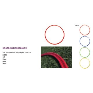 Cawila Koordinationsringe Farbe: rot Gr. M Durchmesser:50cm