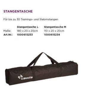 Cawila Stangentasche für Trainingsstangen, Hürdenstangen Farbe: schwarz Länge 1,80m L