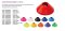 Cawila Multischeiben / Markierungsscheiben 10er Set Gr. M Farbe: lila