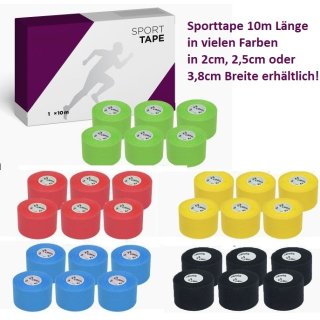 Sporttape Premium 2cm, 2,5cm, 3,8cm