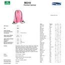 Sportbeutel Schuhsack Turnbeutel BG10 Fluorescent Pink