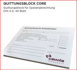Cawila Quittungsblock Schiedsrichter 40 Blatt