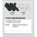 Erima 3-Pack Sneakersocken 118402 / 118403 03 (weiß) 47-50