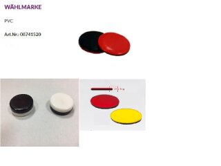 Cawila Wählmarke Schiedsrichter rot/schwarz
