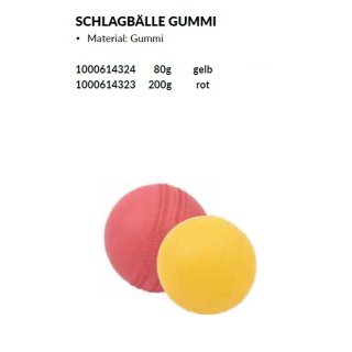 Cawila Schlagball Gummi 80g 200g rot oder gelb