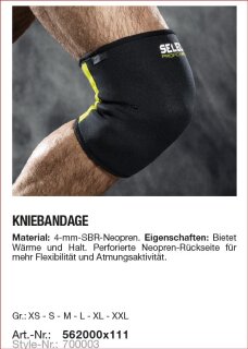 Select Kniebandage Neopren 700003