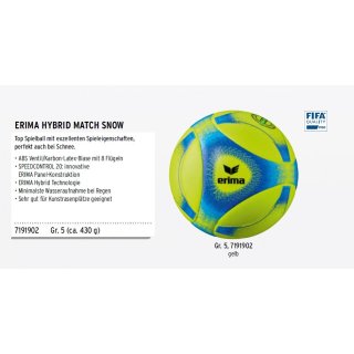 Erima Hybrid Match Snow Gr.5 Art. 7191902 gelb