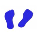 Paar Bodenmarkierungen / Floor Marker in Hand- oder Fußform Hand blau