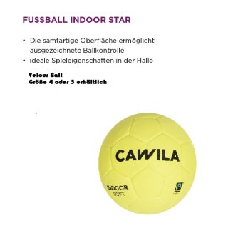 Cawila Fußball Indoor Soft Velour Gr.4 oder 5