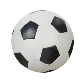Mini Soft-Fußball, weiß/schwarz, 10cm 9076