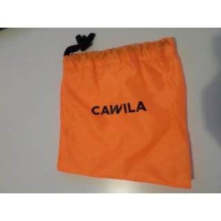 Cawila kleine Tasche/Beutel mit Band weiß