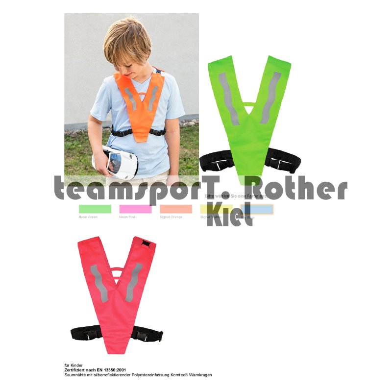 Safety Collar with Safety Clasp for Kids Reflektor Überwuf Warnweste