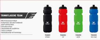 Erima Trinkflasche Team 0,8l 7242201 schwarz