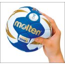 Molten Methodik-Handball 1300er Serie Squeezy Gr. 0 H0C1350-BW-HS C7s blau/weiß/gold