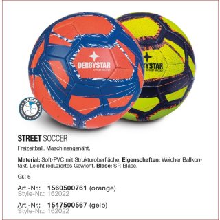 Derbystar Fußball Street Soccer v22 Gr. 5 gelb