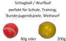 Cawila Schlagball Leder 80g rot/200g gelb