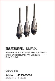 Derbystar Pumpennippel Universal 3er Set 812025