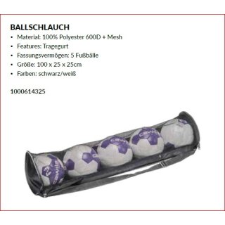 Cawila Ballschlauch schwarz 5 Bälle 614325