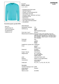 Awdis Sweat Pullover JH030