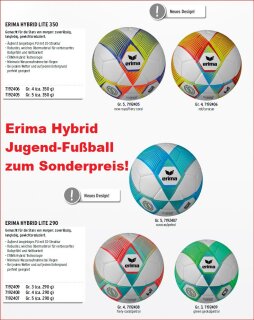 Erima Hybrid Lite Fußball 7192405 7192406 7192407 7192408 7192409