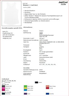 Awdis Womens Cool Vest Trägershirt JC015