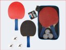 Tischtennis-Set 2 Schläger/3 Bälle/ Hülle...