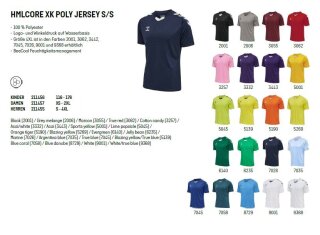 Hummel Kurzärmliges Sporttrikot hmlCORE XK Poly Jersey S/S W 211457