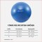 Deuser Gymnastikball Blue Ball Anti Burst 121003