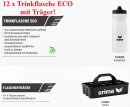 Erima 12er Trinkflaschen ECO Set mit Halter