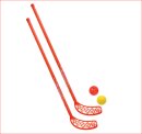Hockey Set Schildkröt 2 Schläger (110 cm) + 2...